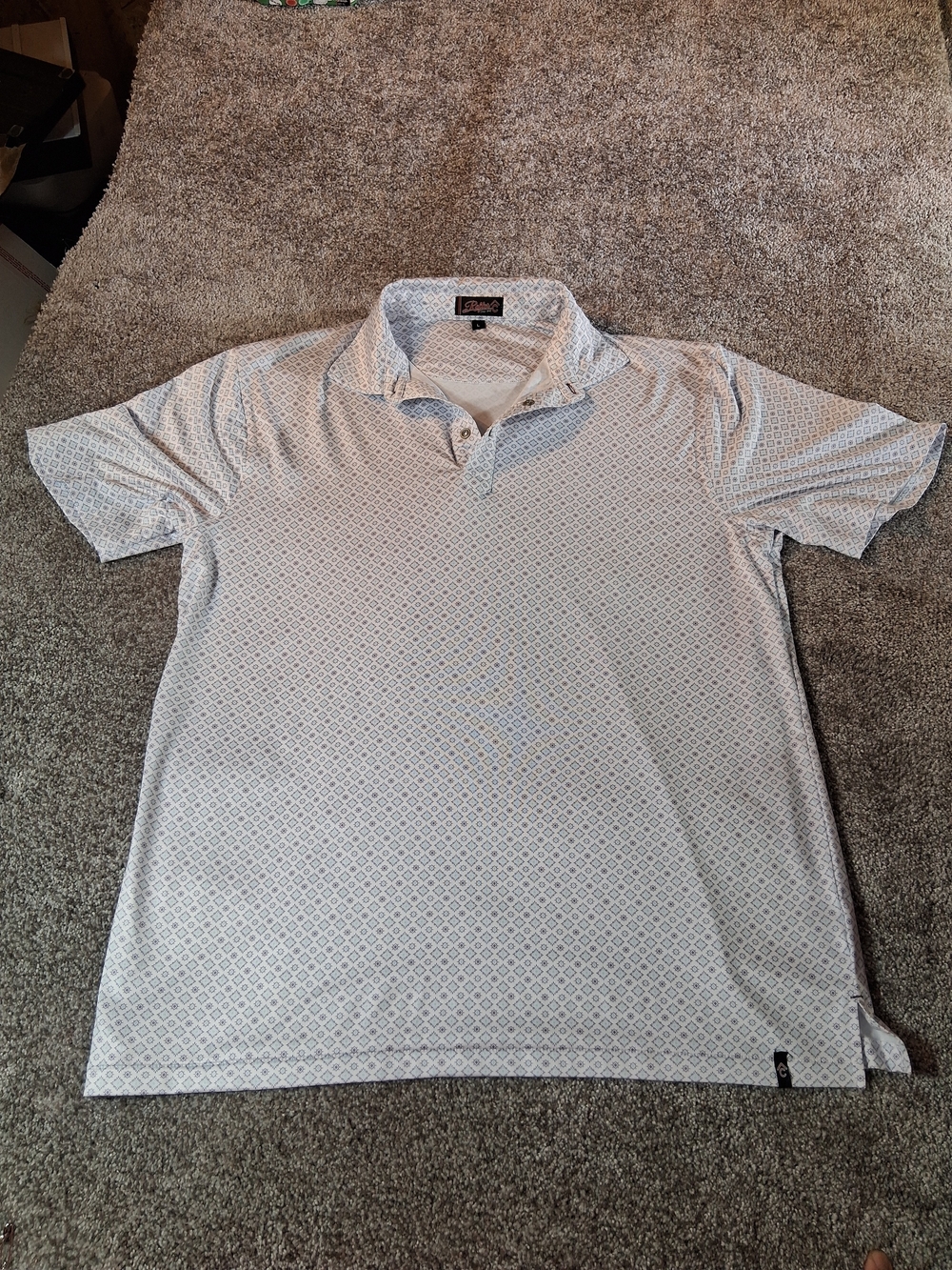 Men's Rafter C Large Polo 1/4 Button Golf  Shirt Pre-Owned